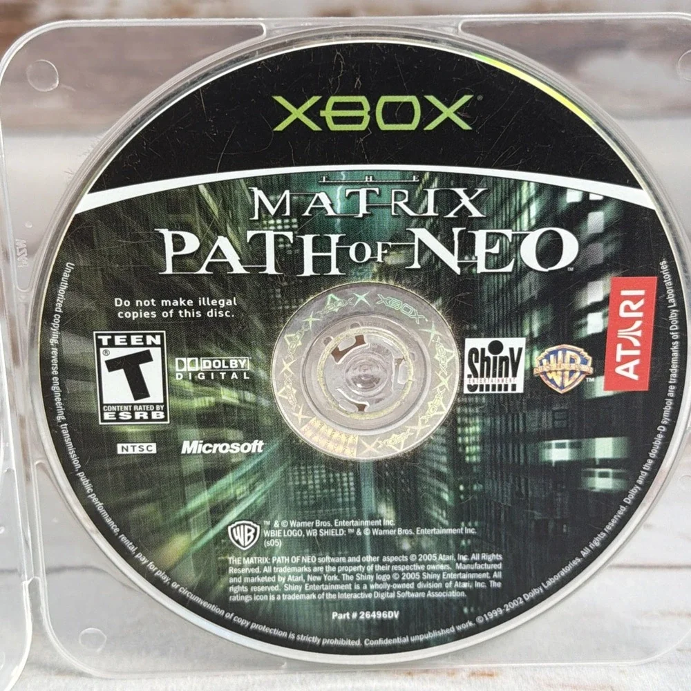 Matrix Path of Neo Microsoft Xbox 2005 Action Adventure Disc Used